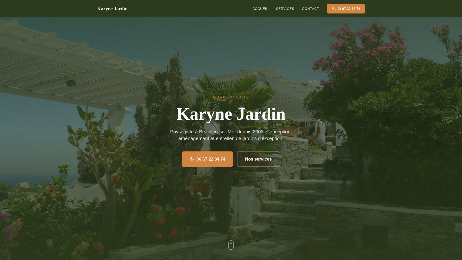 website screenshot of https://site-karyne-jardin.pages.dev/