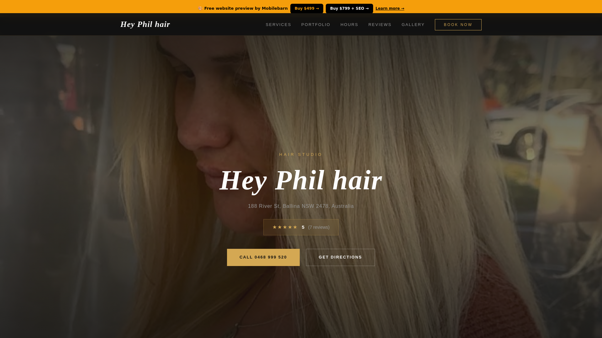 website screenshot of https://hey-phil-hair.pages.dev/
