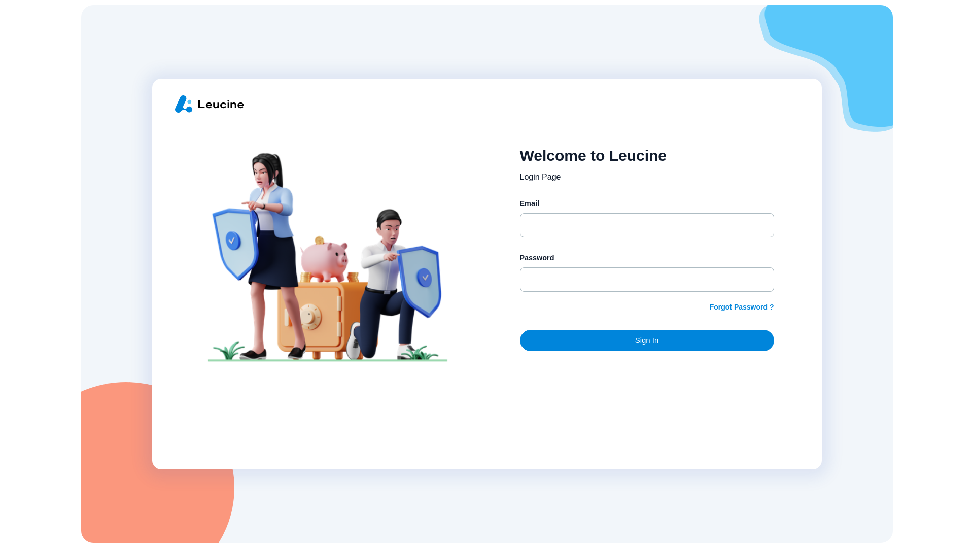 website screenshot of https://leucine.cloud/