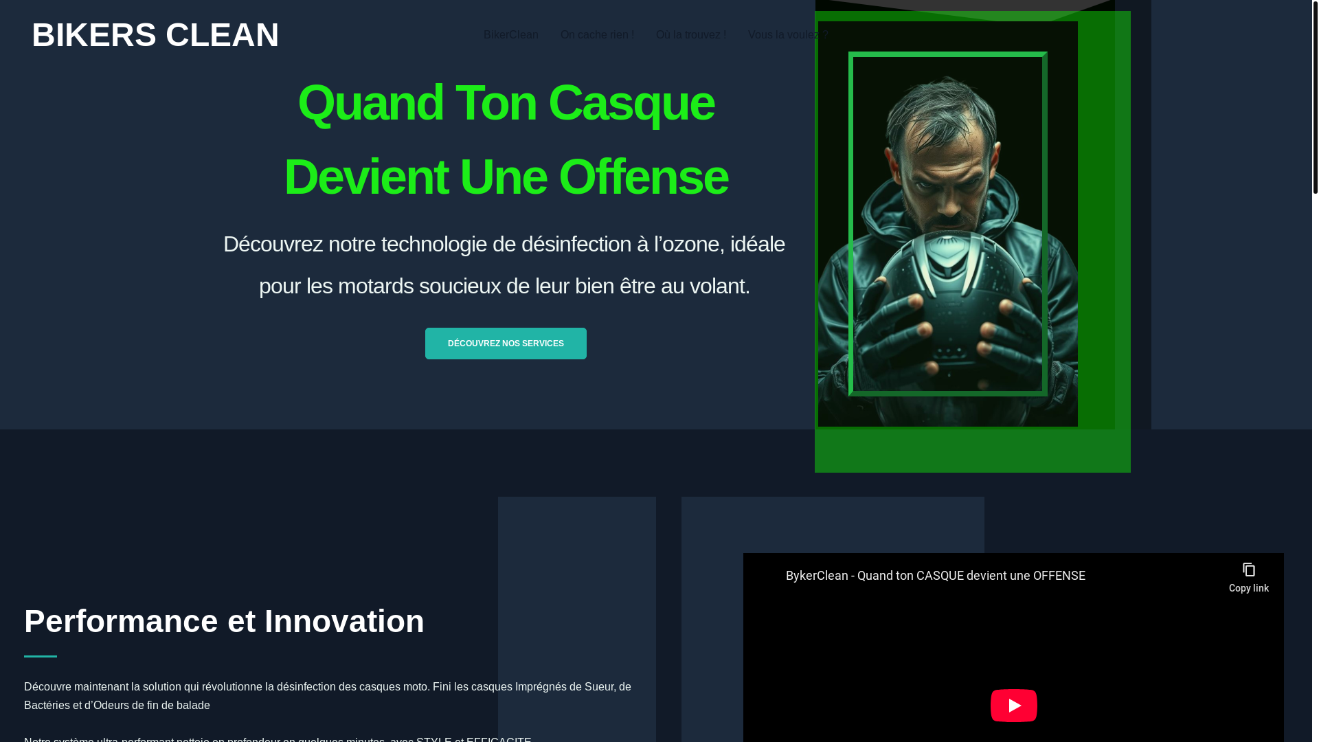 website screenshot of https://bikerclean.fr/