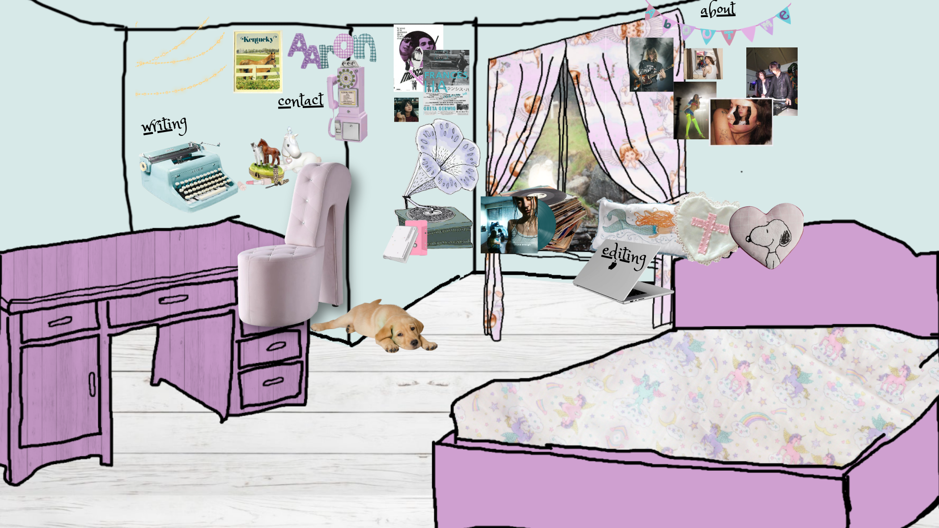 website screenshot of https://aaronisenstein.com