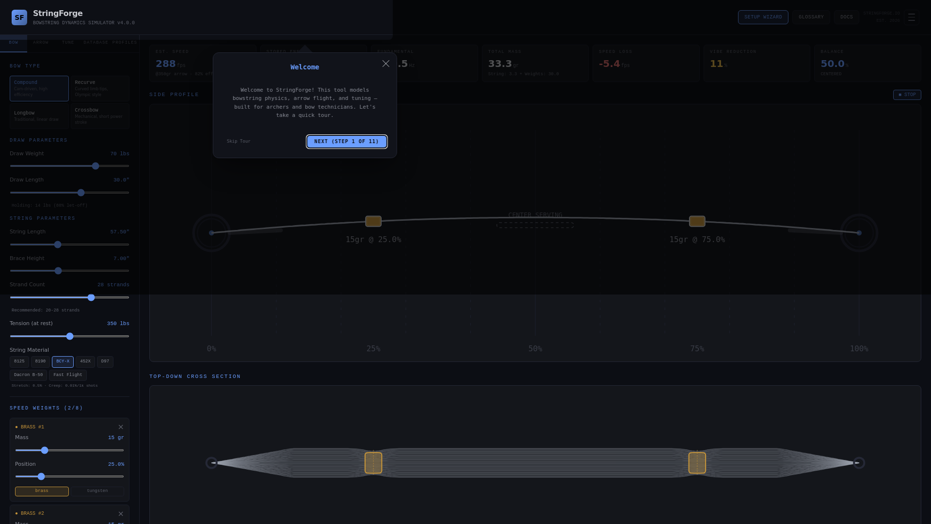website screenshot of https://stringforge.io/