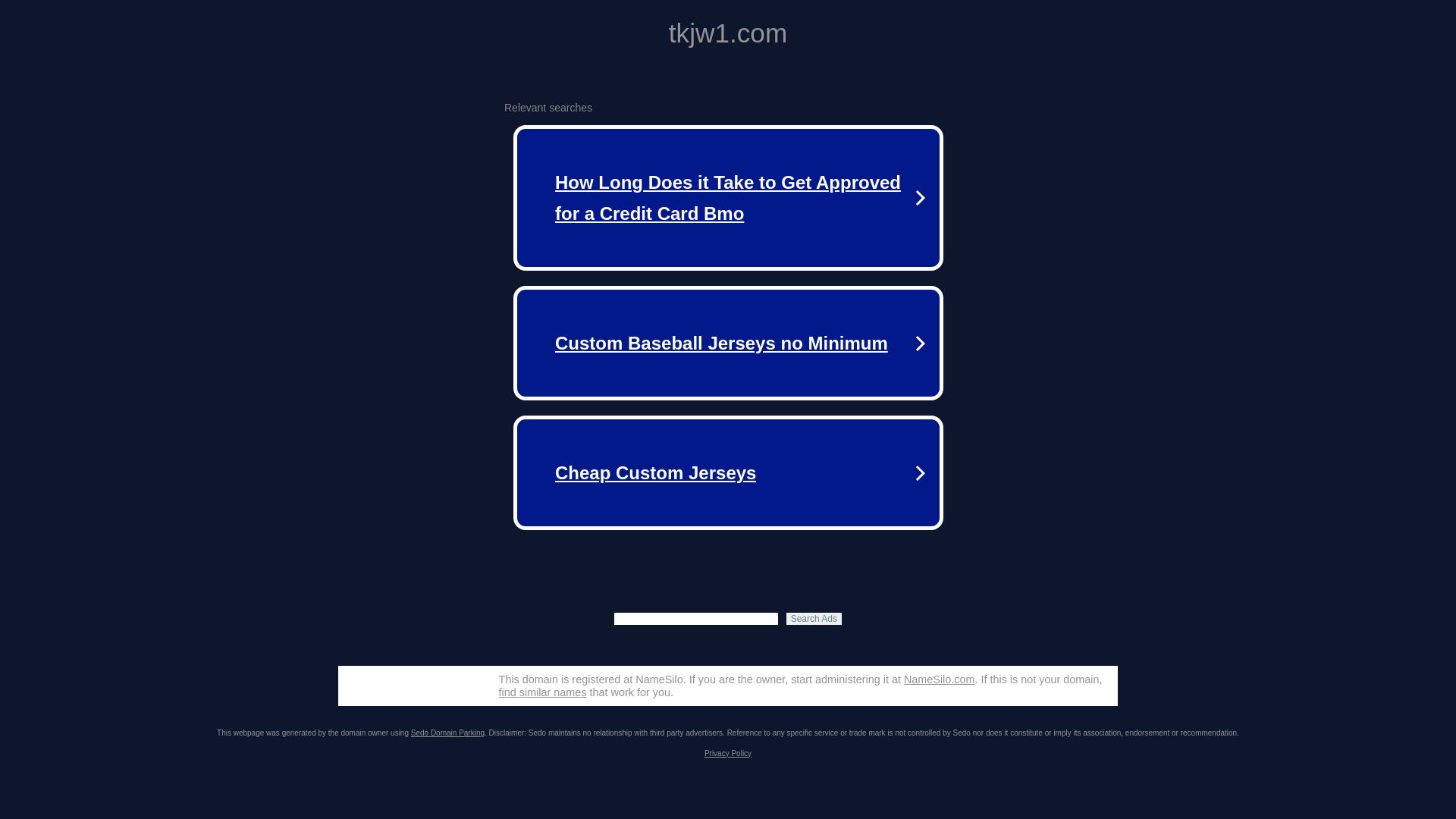 website screenshot of https://tkjw1.com/