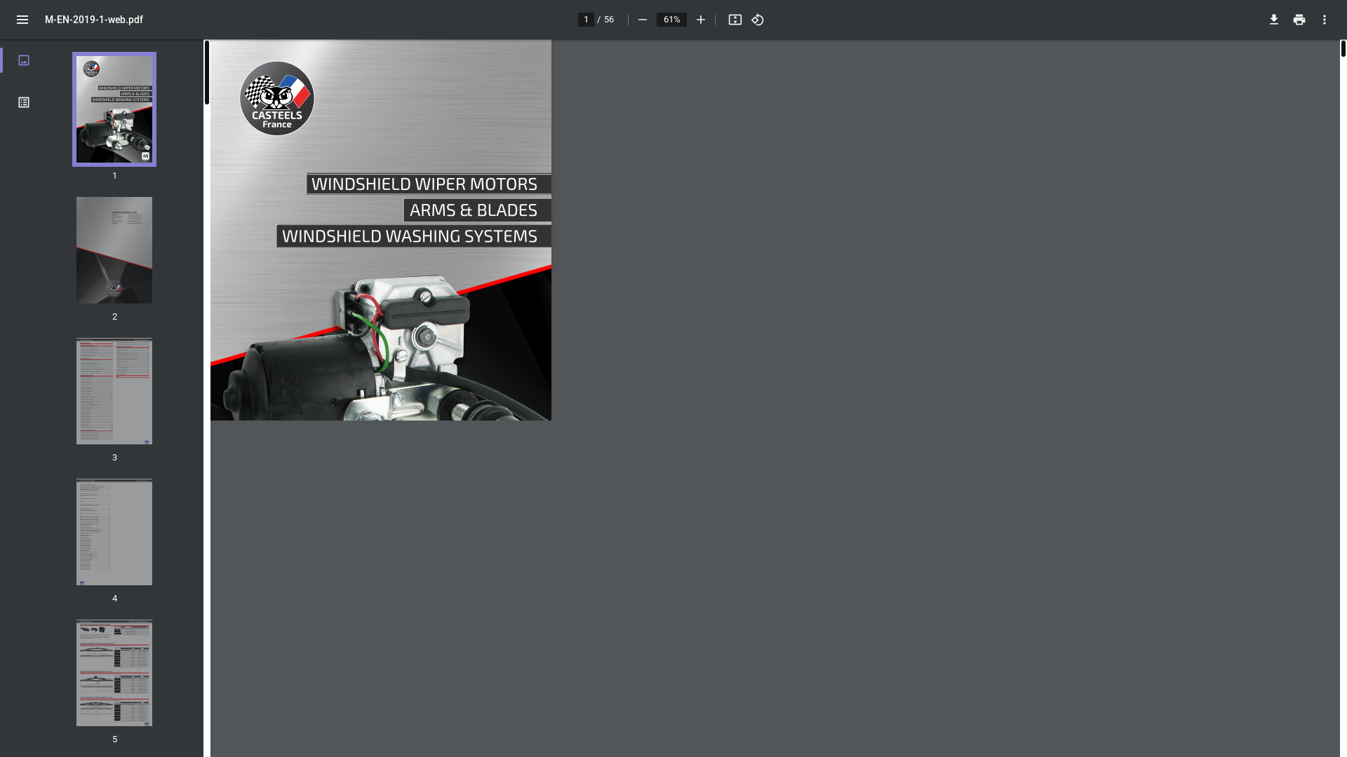 website screenshot of https://www.casteels.fr/images/casteels/catalogues/M-EN-2019-1-web.pdf