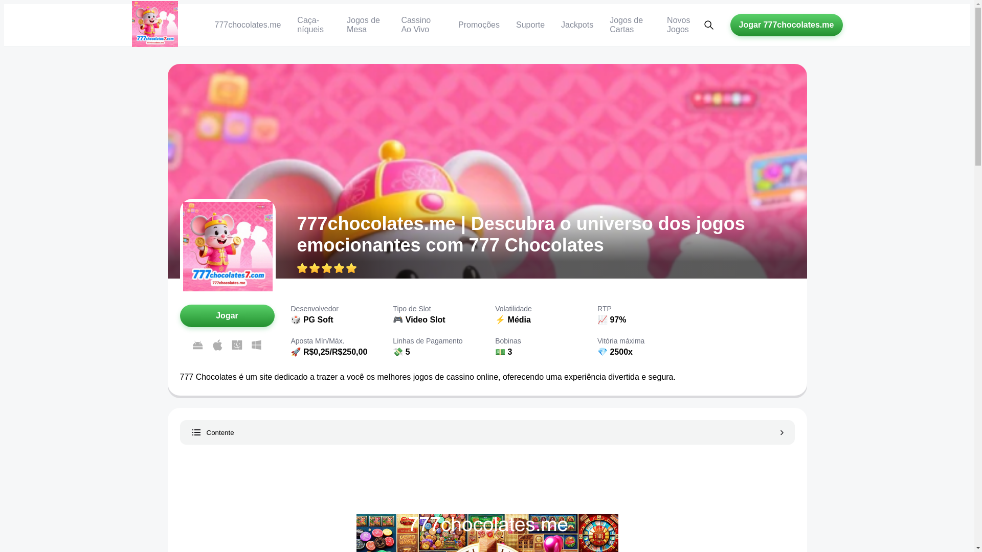 website screenshot of https://777chocolates7.com/