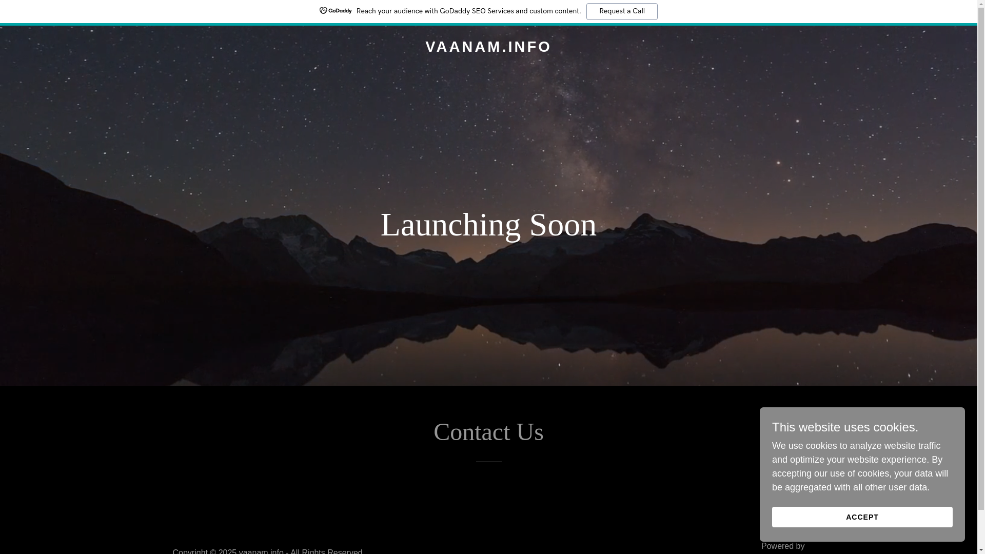 website screenshot of https://vaanam.info/