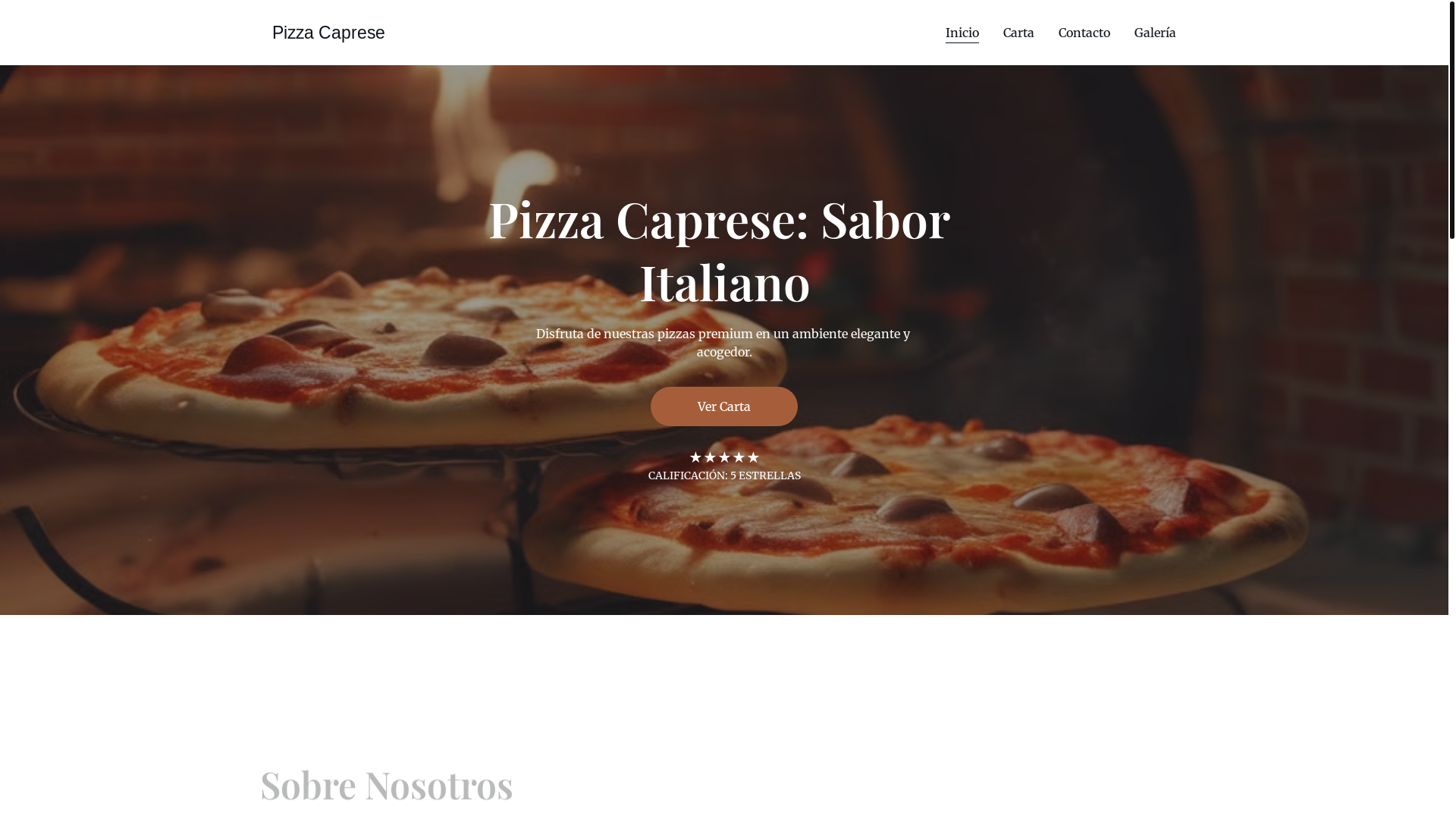 website screenshot of https://pizzacapresse.shop/
