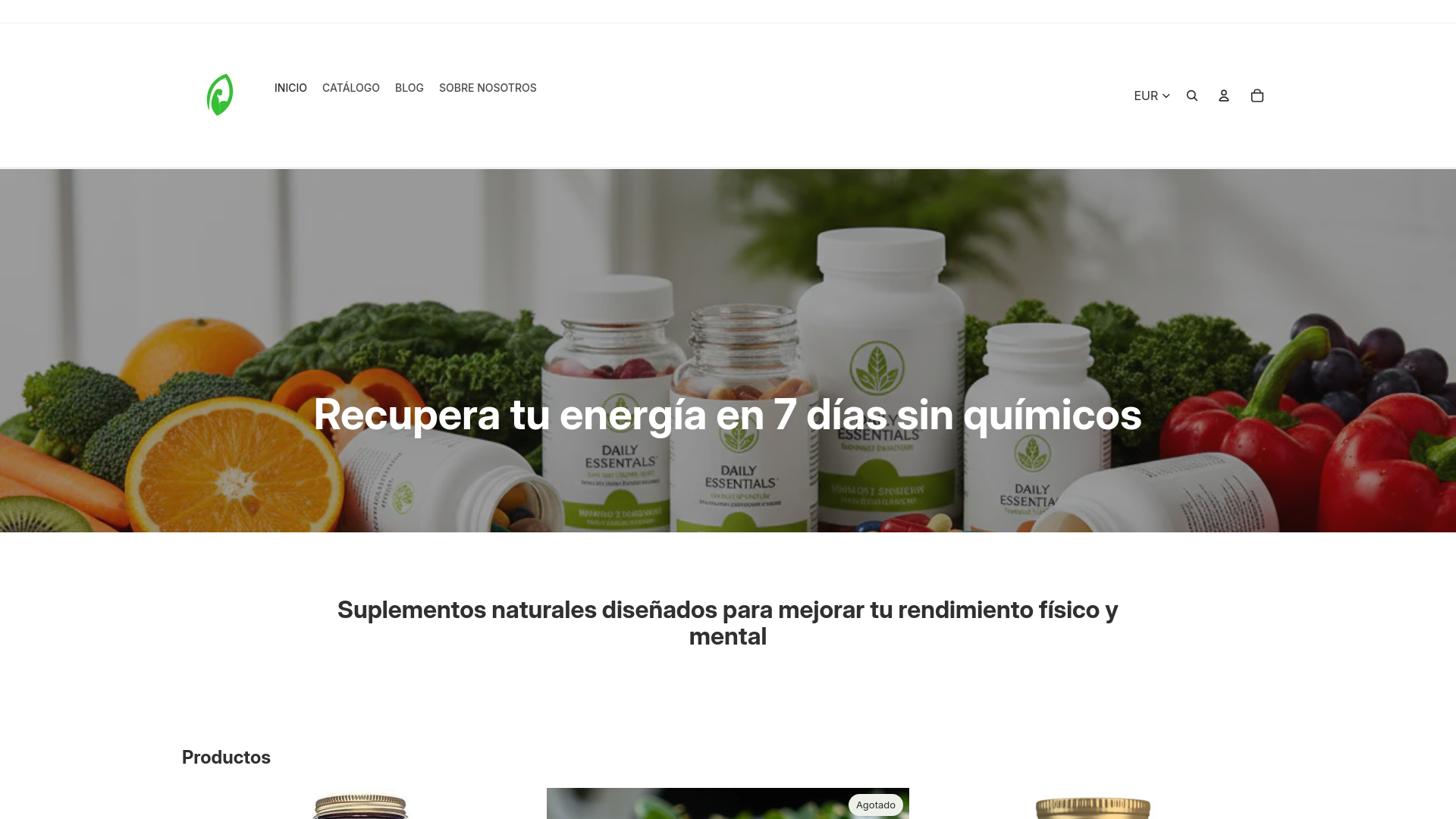 website screenshot of https://vitaforceespana.com