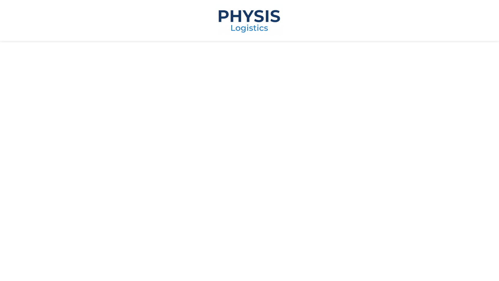 website screenshot of https://physislogistics.com/