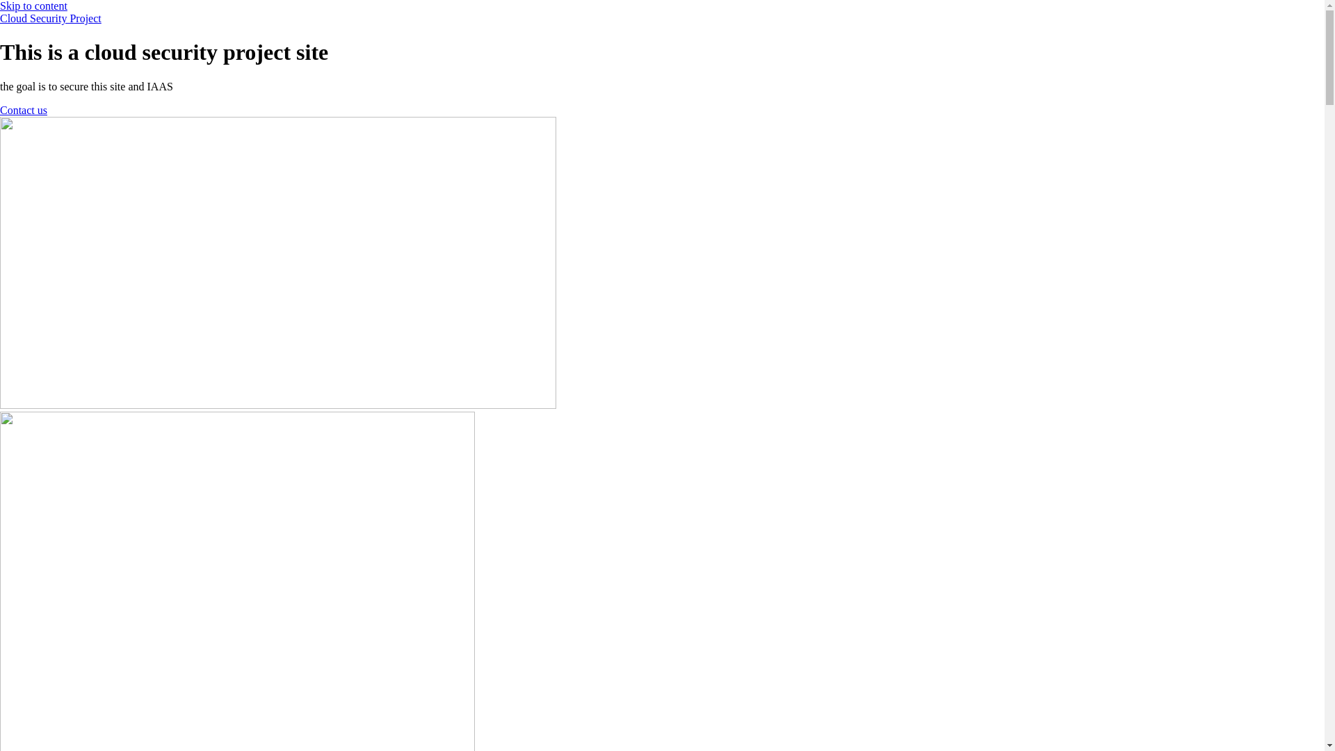 website screenshot of https://mycloudsecurityproject.info/