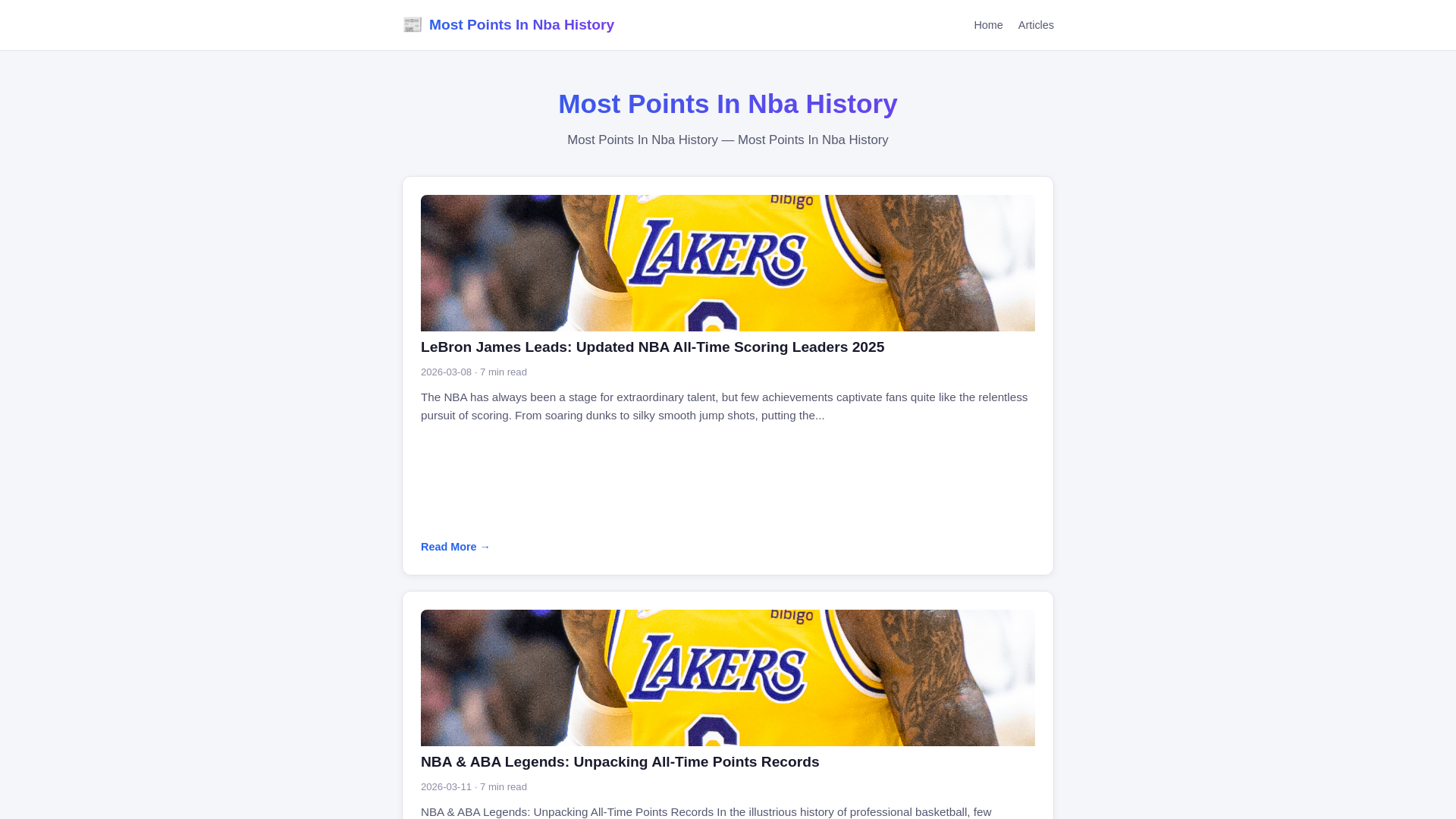 website screenshot of https://most-points-in-nba-history.pages.dev/