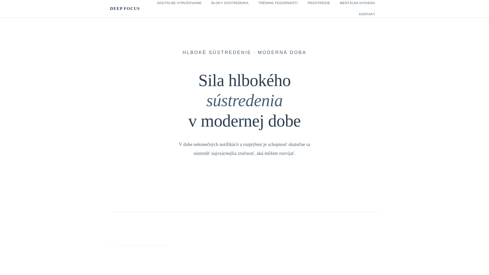 website screenshot of https://horizontdnes.digital/
