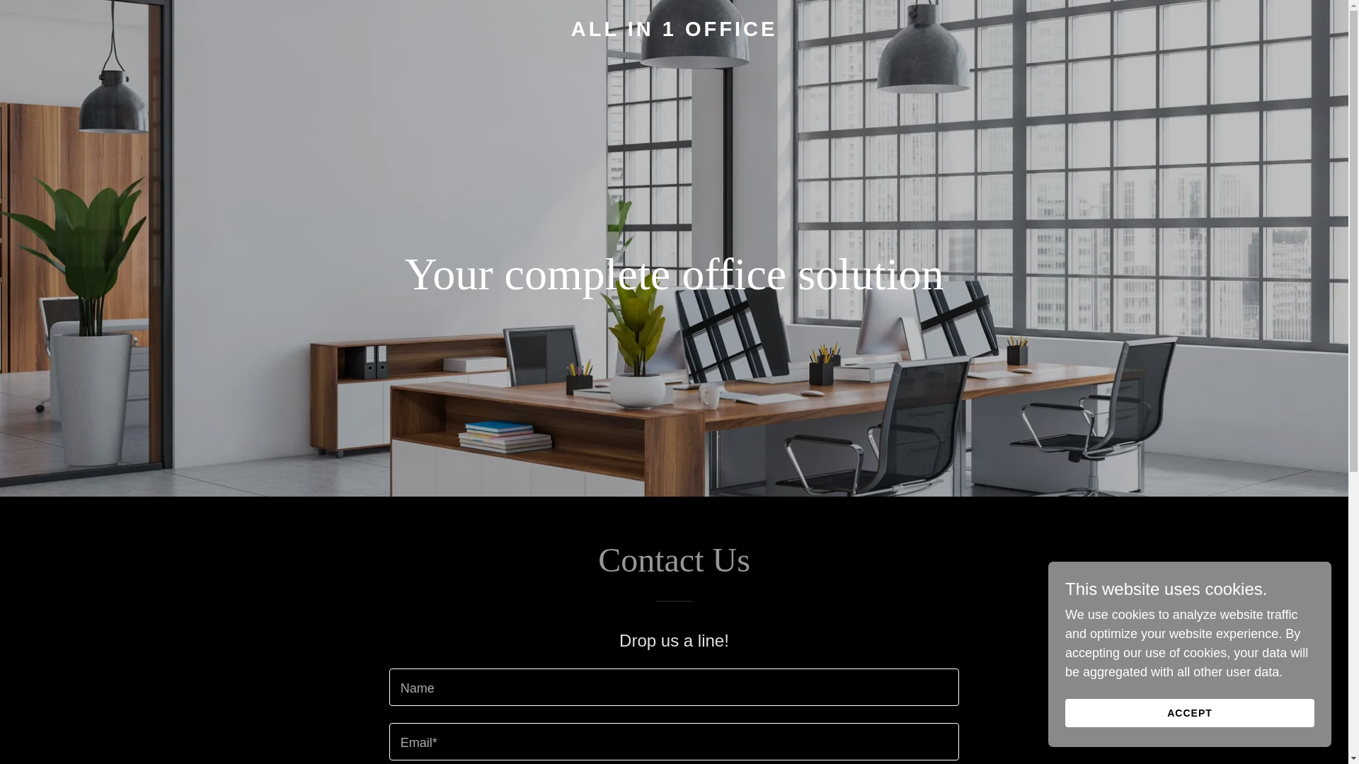 website screenshot of https://allin1office.com/