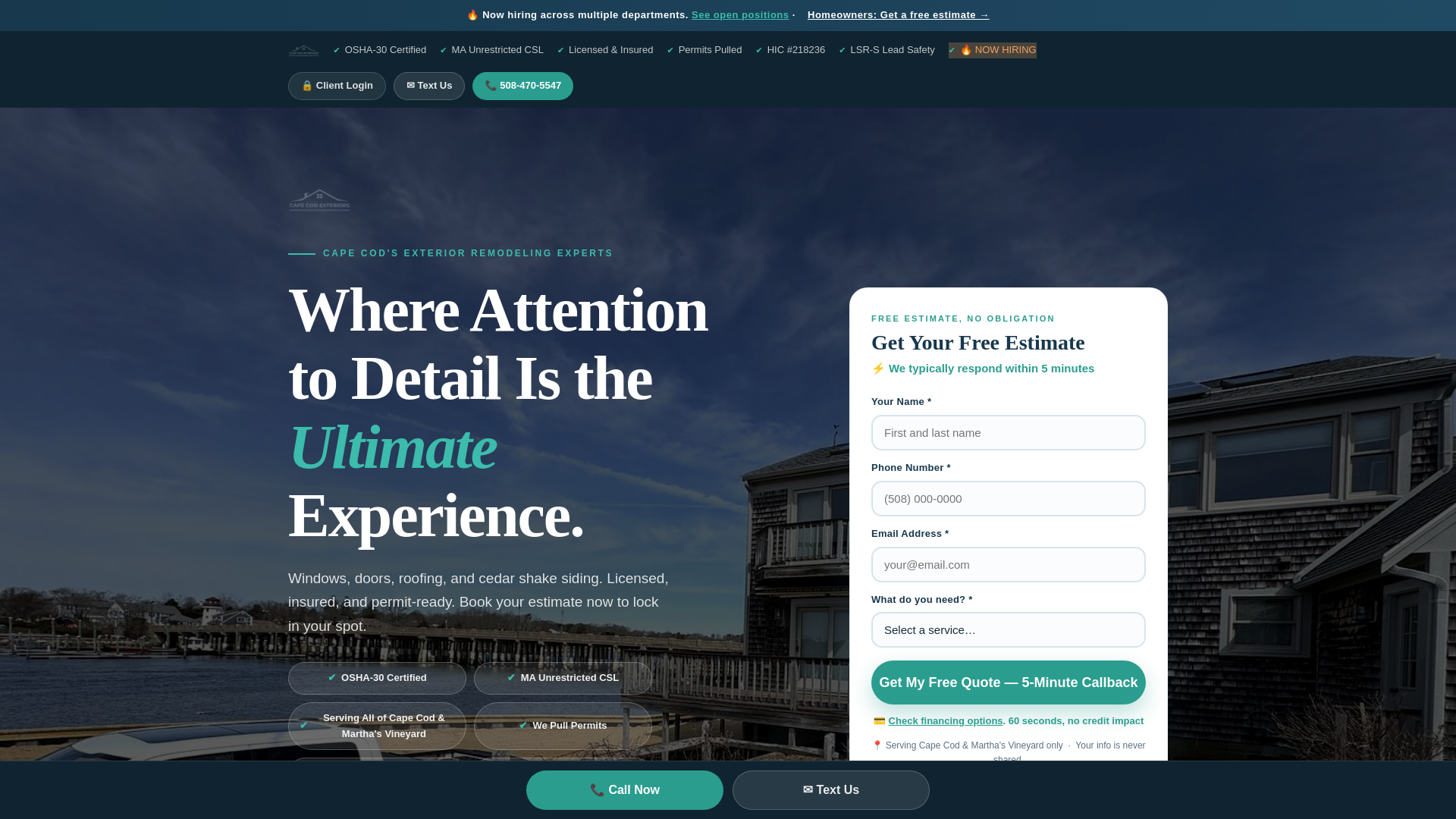 website screenshot of https://harwichportwindowreplacement.com/