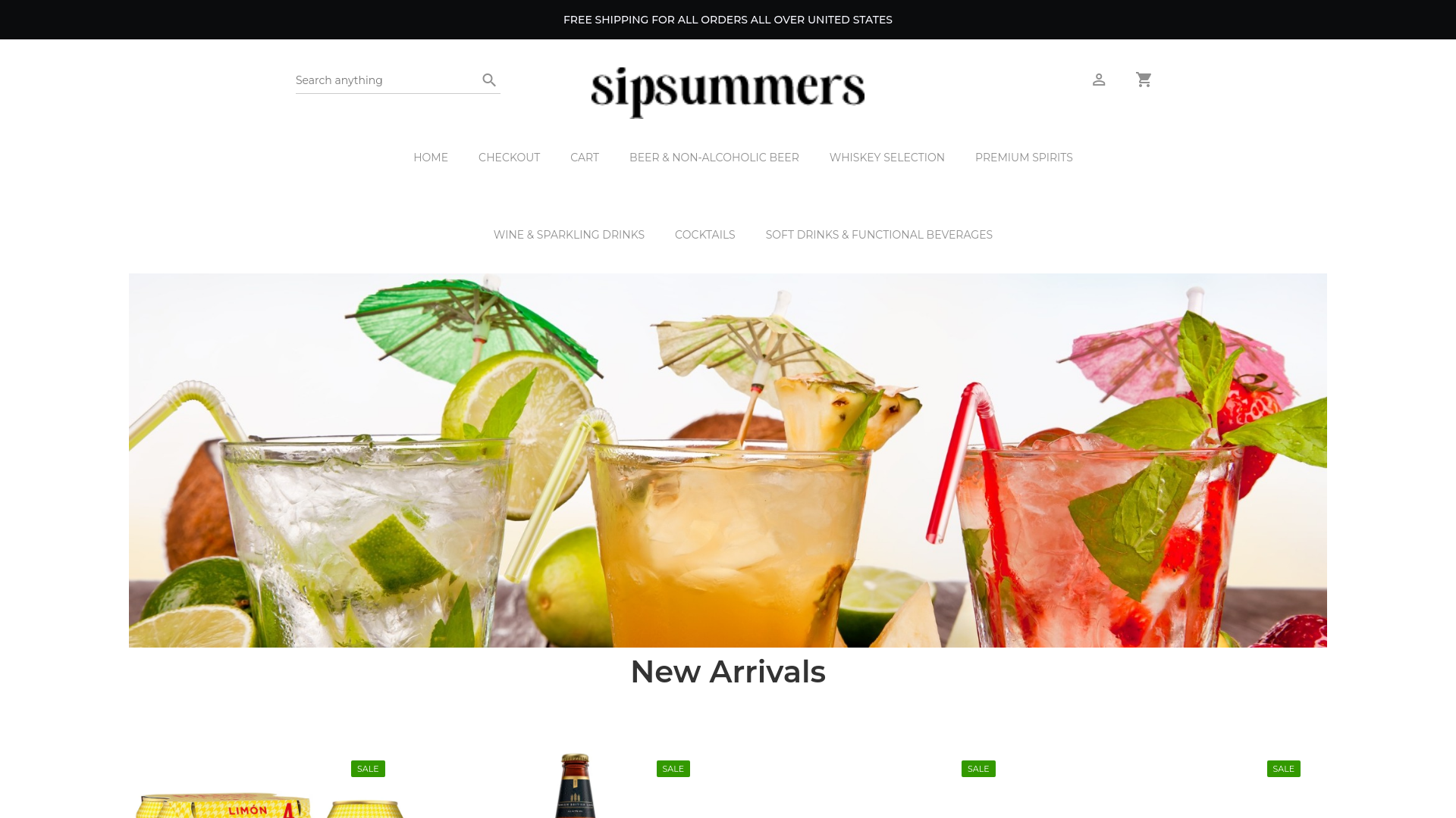 website screenshot of https://sipsummers.com/