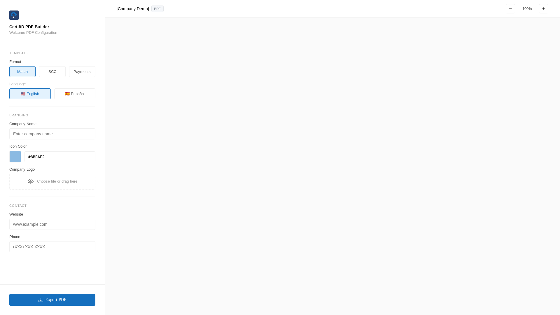 website screenshot of https://certifid-pdf-maker.pages.dev/