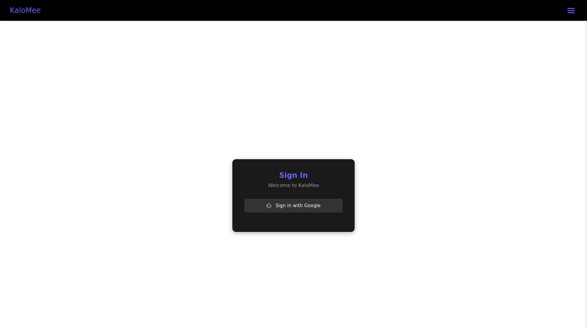 website screenshot of https://kalomee.com/