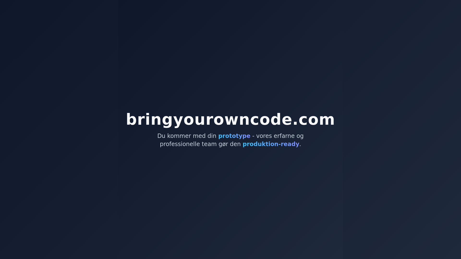 website screenshot of https://bringyourowncode.pages.dev/