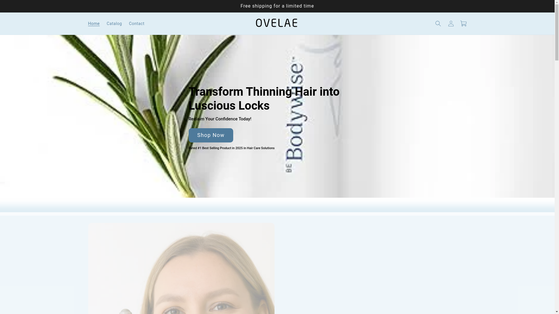 website screenshot of https://ovelae.com/