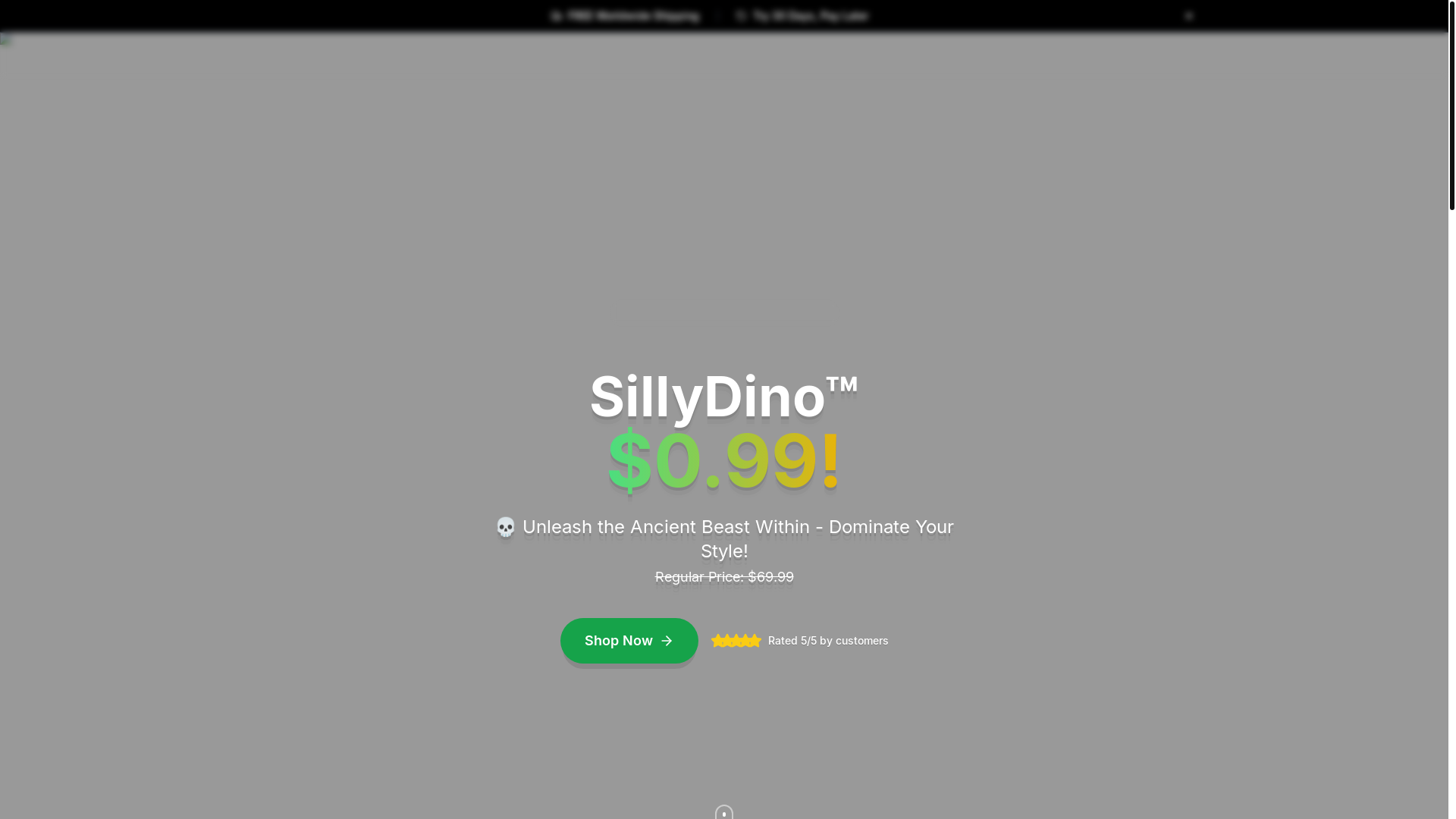 website screenshot of https://raptorgrub.shop/
