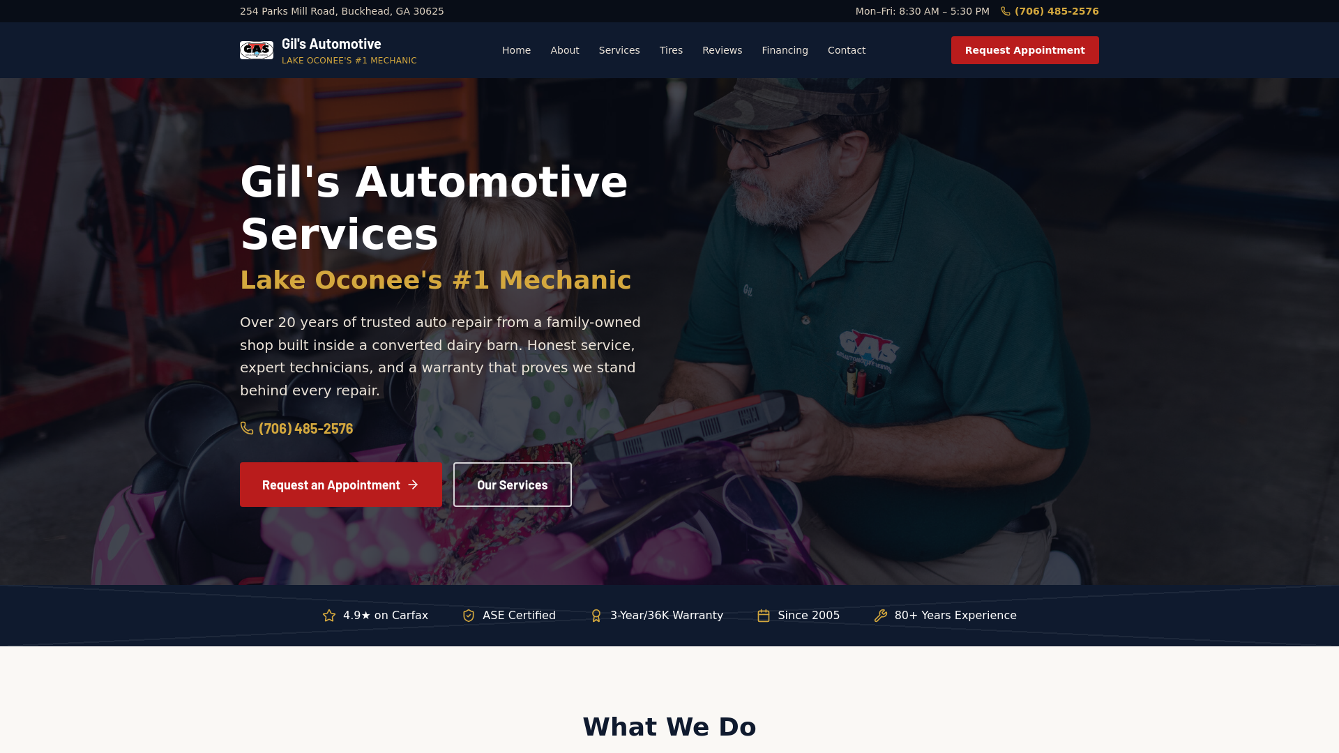 website screenshot of https://gilsautoservices-com.pages.dev/