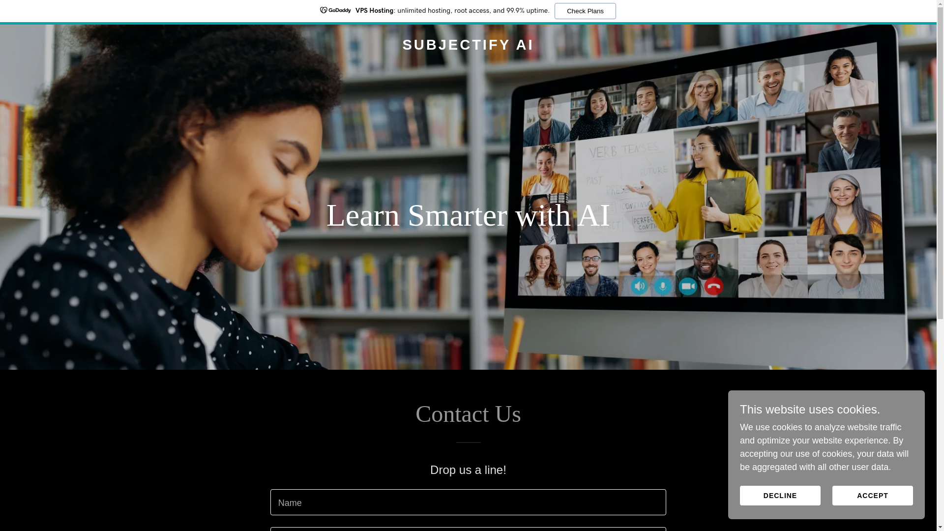 website screenshot of https://subjectify.app/