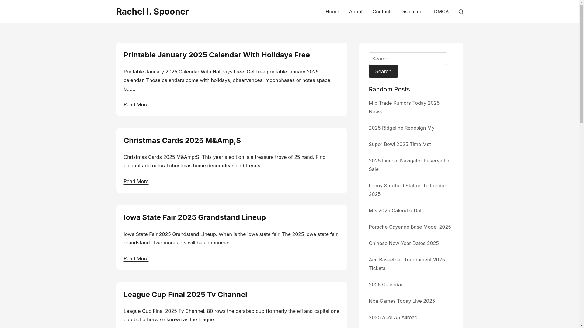 website screenshot of https://rachelispooner.pages.dev/