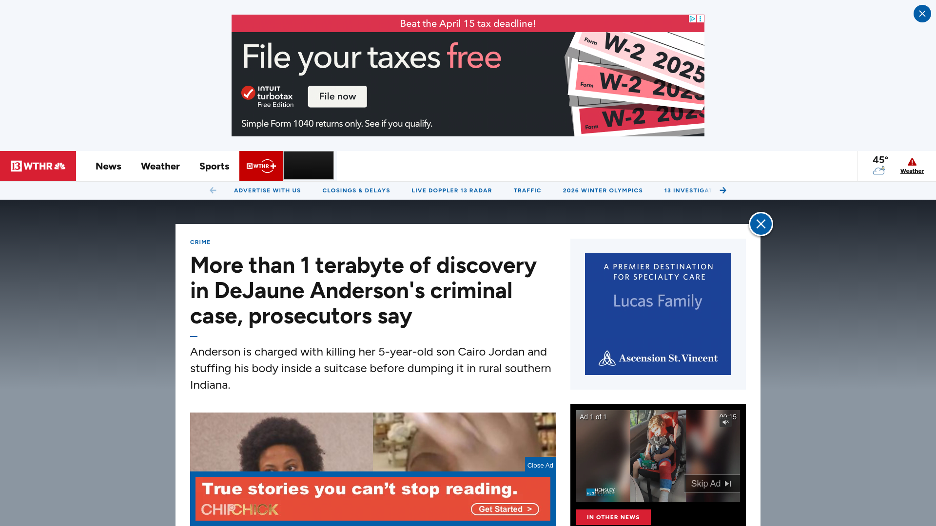 website screenshot of https://www.wthr.com/article/news/crime/dejaune-anderson-cairo-jordan-murder-louisville-trial/417-82a11a1f-3d73-4881-8315-119c3b968523
