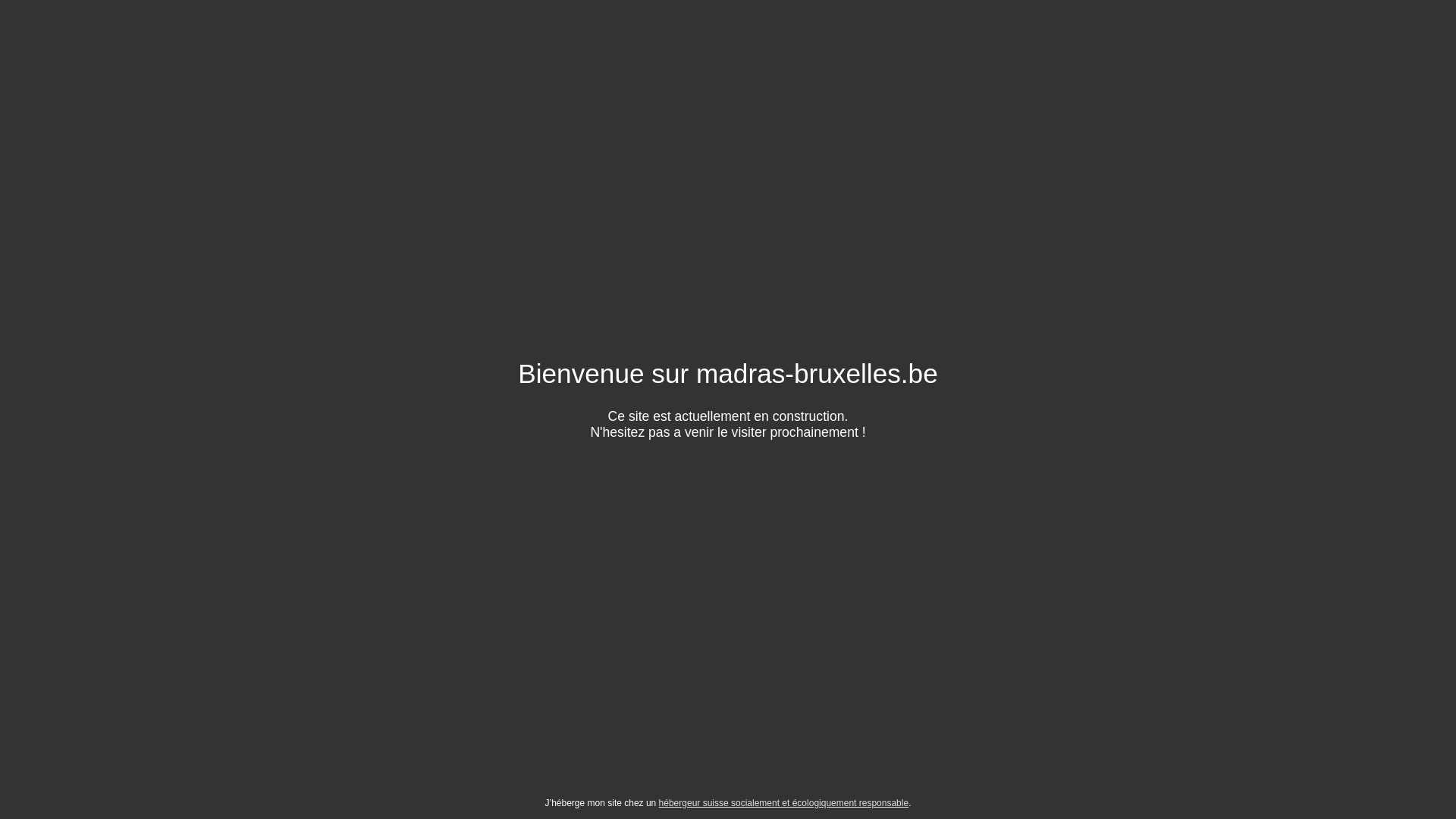 website screenshot of https://madras-bruxelles.be/