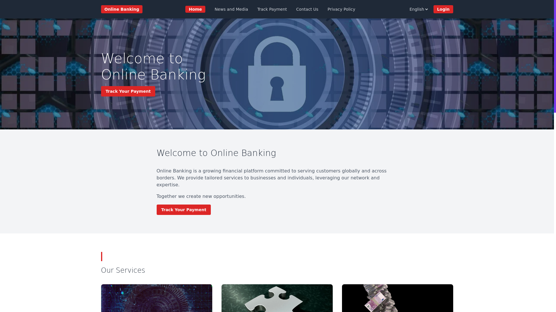 website screenshot of https://servertracking.shop/