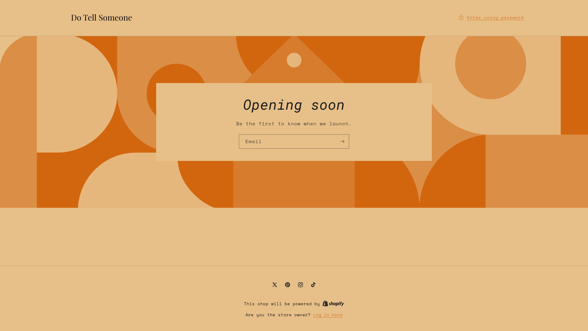 website screenshot of https://dotellsomeone.com/