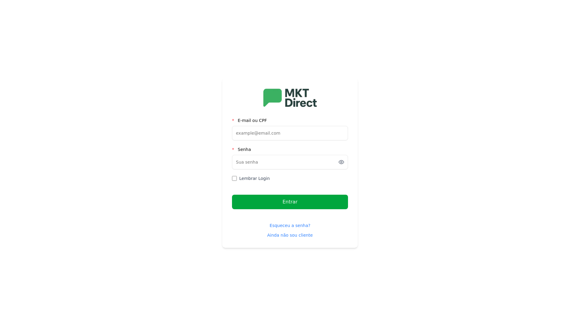 website screenshot of https://mktdirect.com.br/