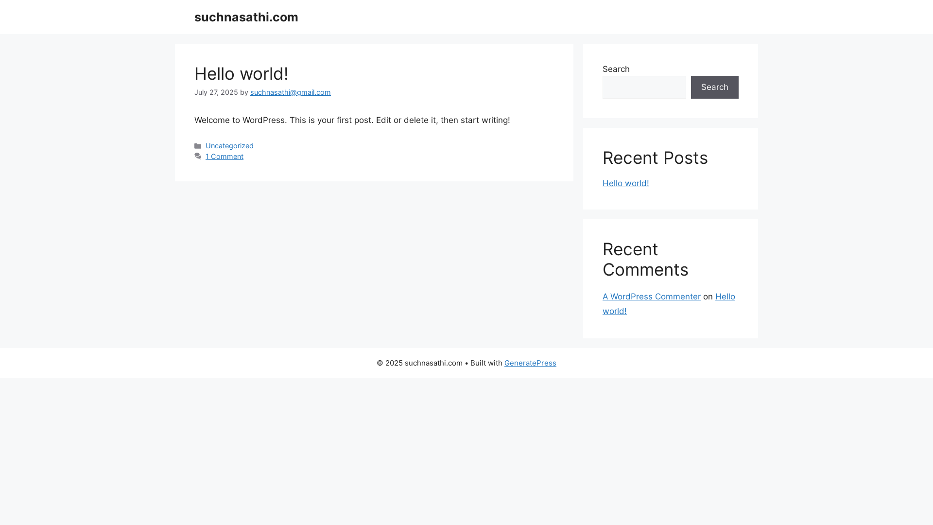 website screenshot of https://suchnasathi.com/