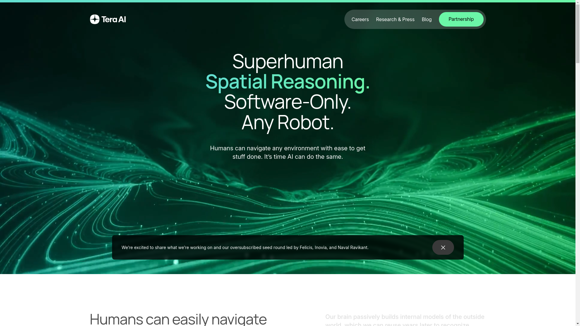 website screenshot of https://tera-ai.cc/
