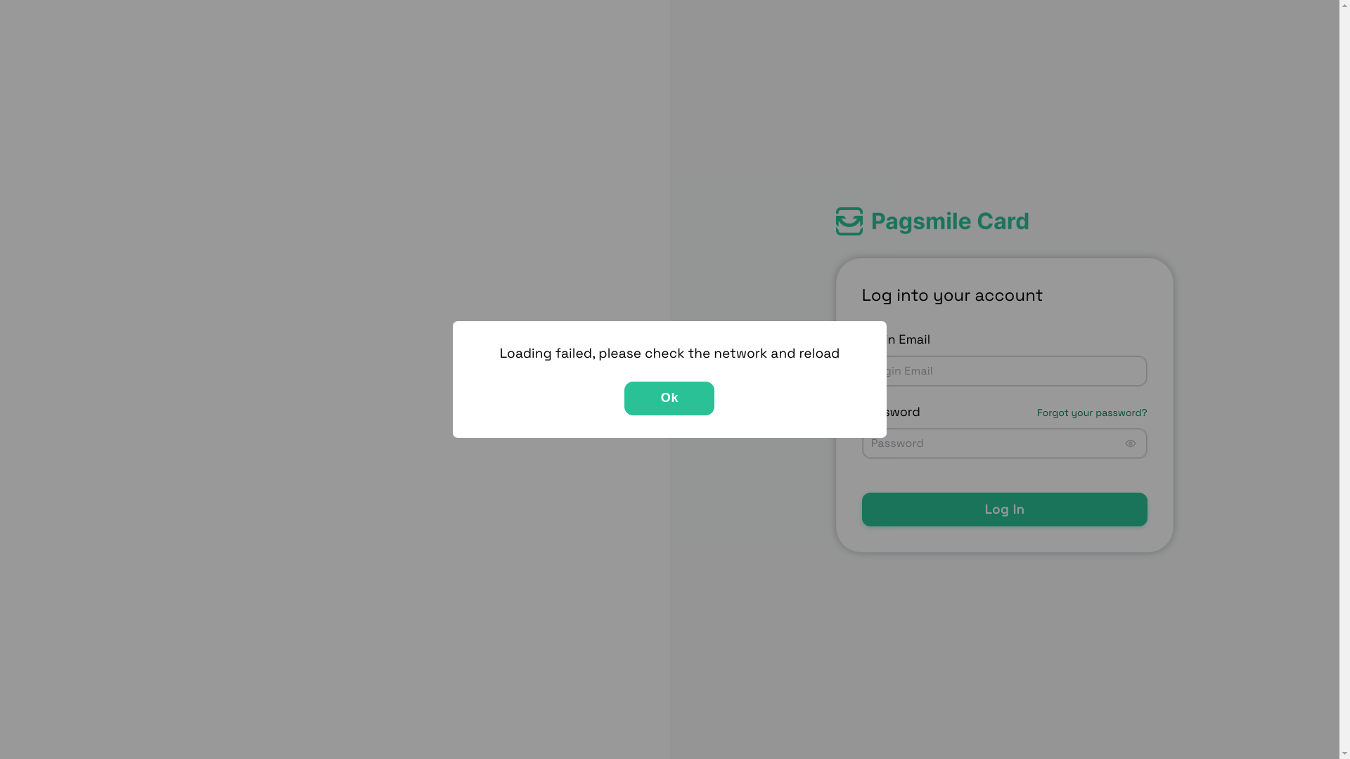 website screenshot of https://portal-dev-pagsmile-com.pages.dev/