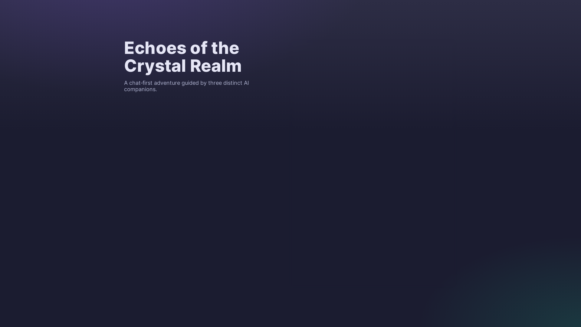 website screenshot of https://echoincrystalrealm.com/