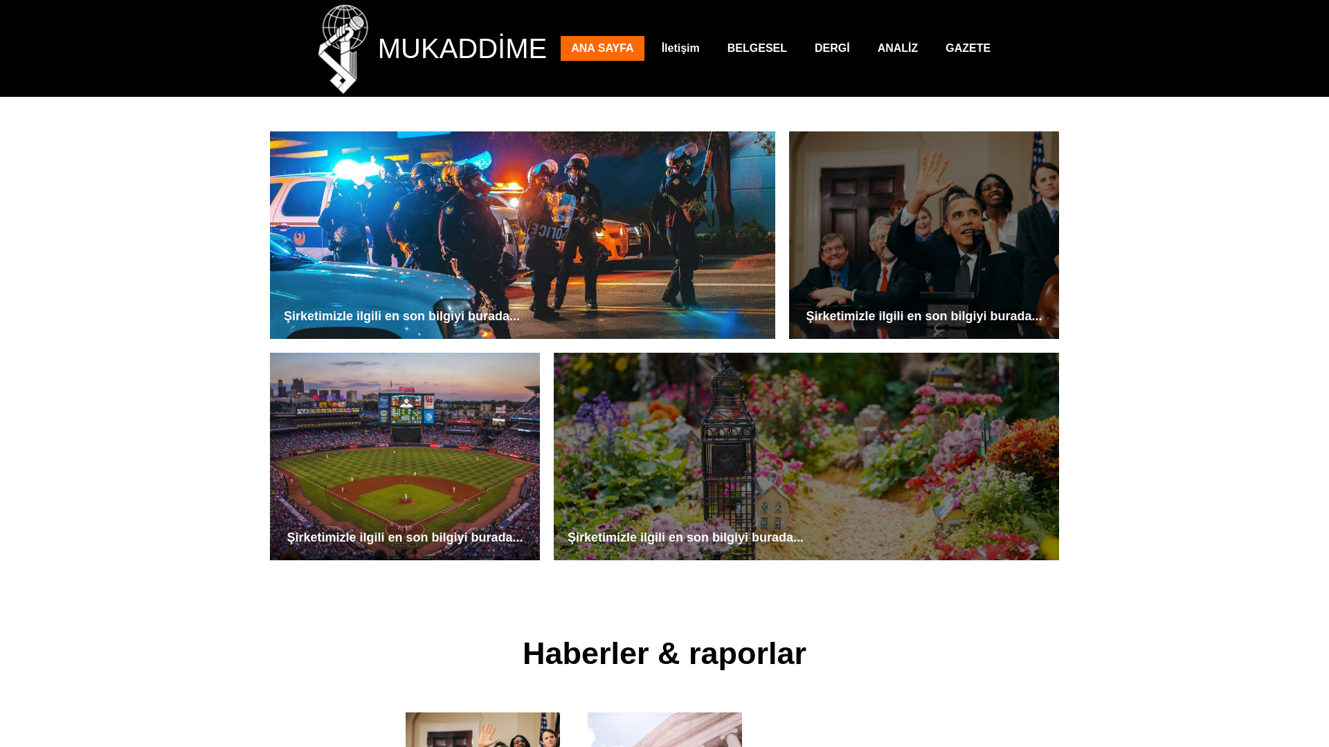 website screenshot of https://mukaddime.org/