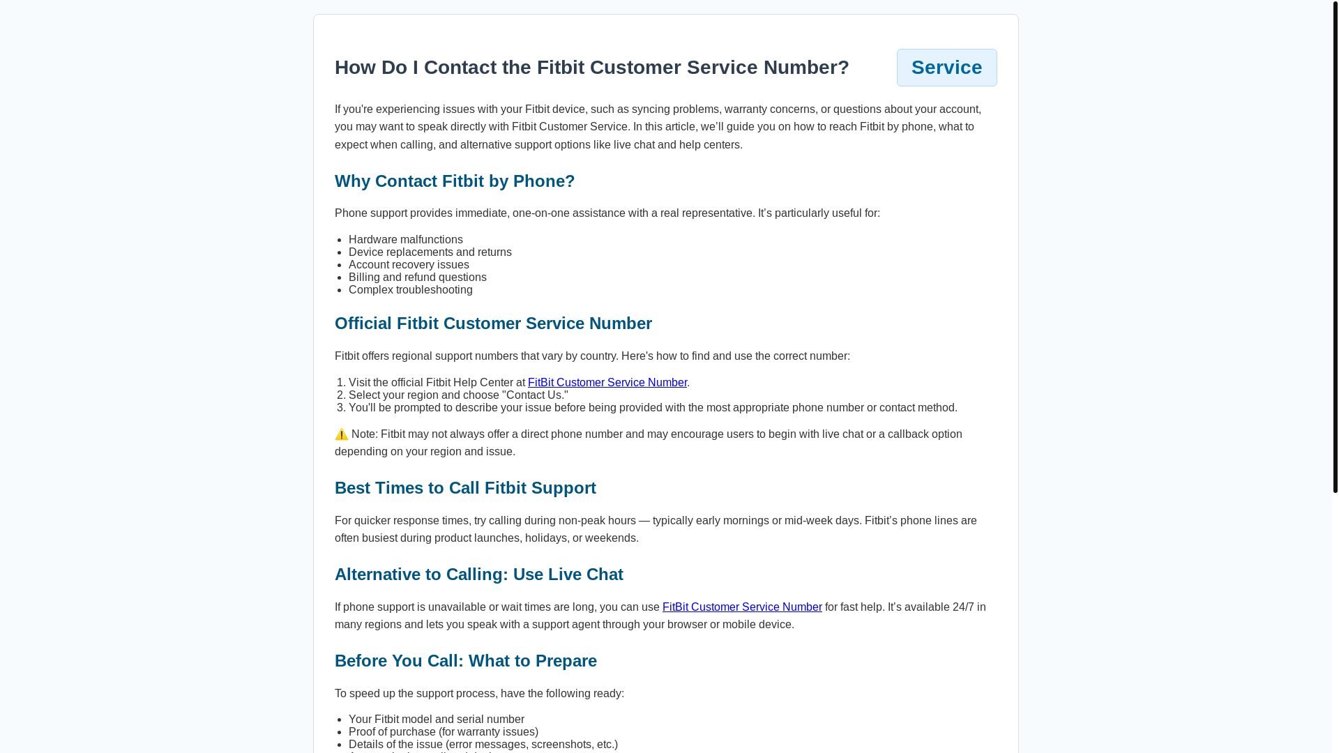 website screenshot of https://fitbit-customer-service-number.pages.dev/