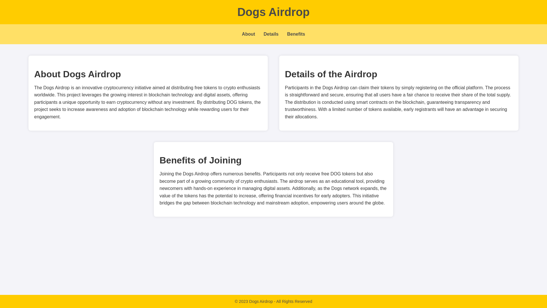website screenshot of https://airdrop-dogs.live/