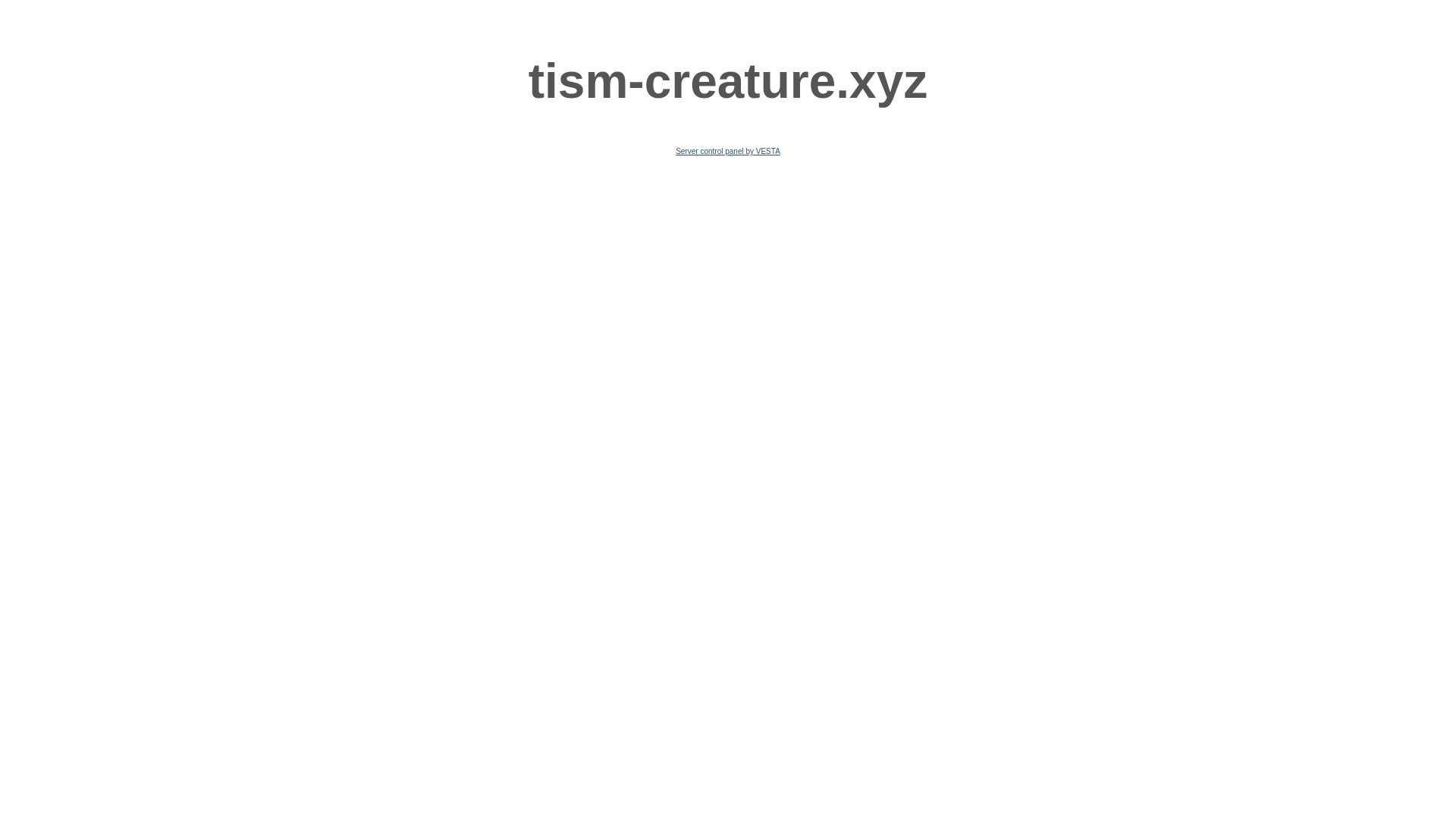 website screenshot of https://tism-creature.xyz/