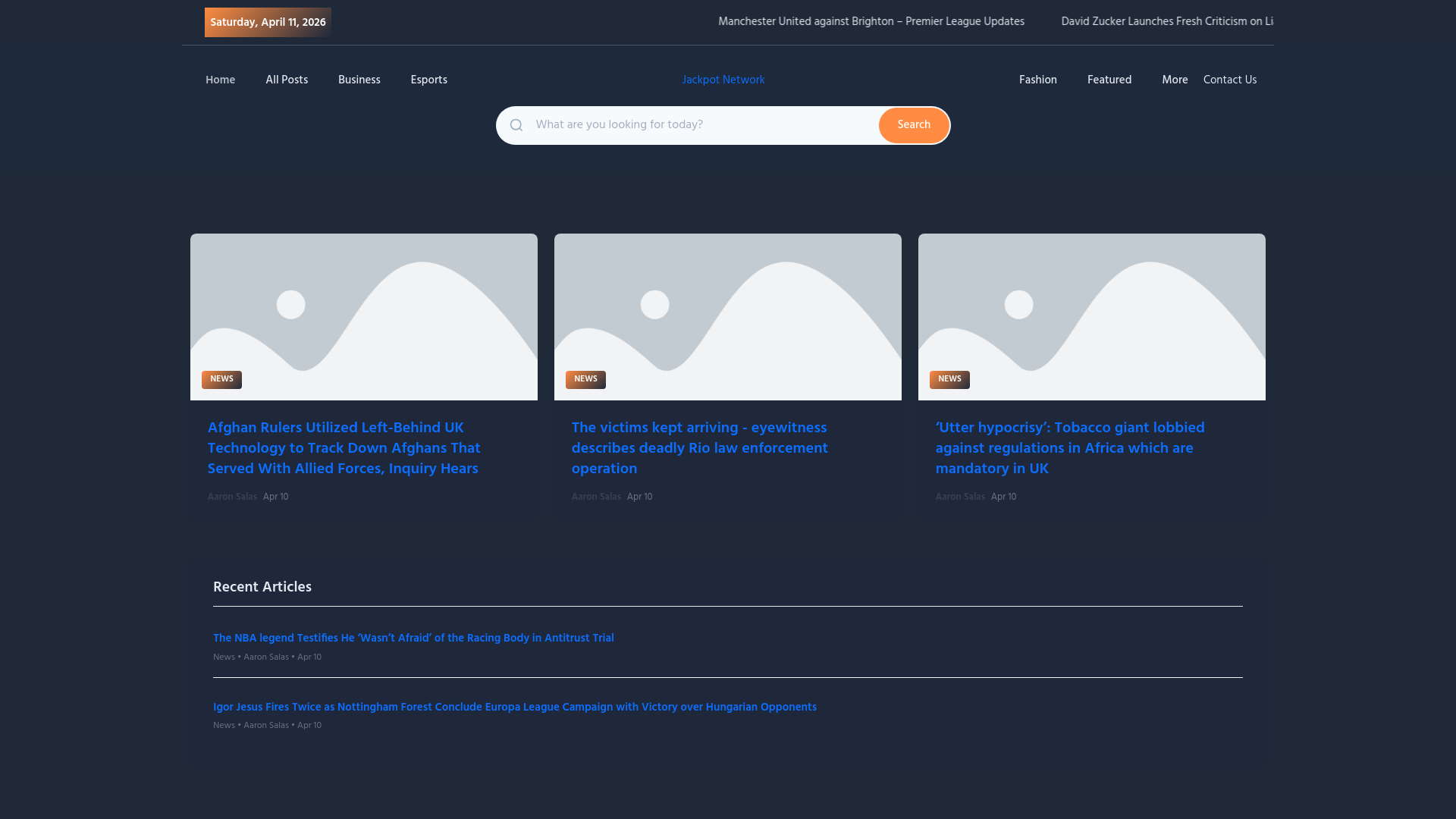 website screenshot of https://jackpotnetwork.nl