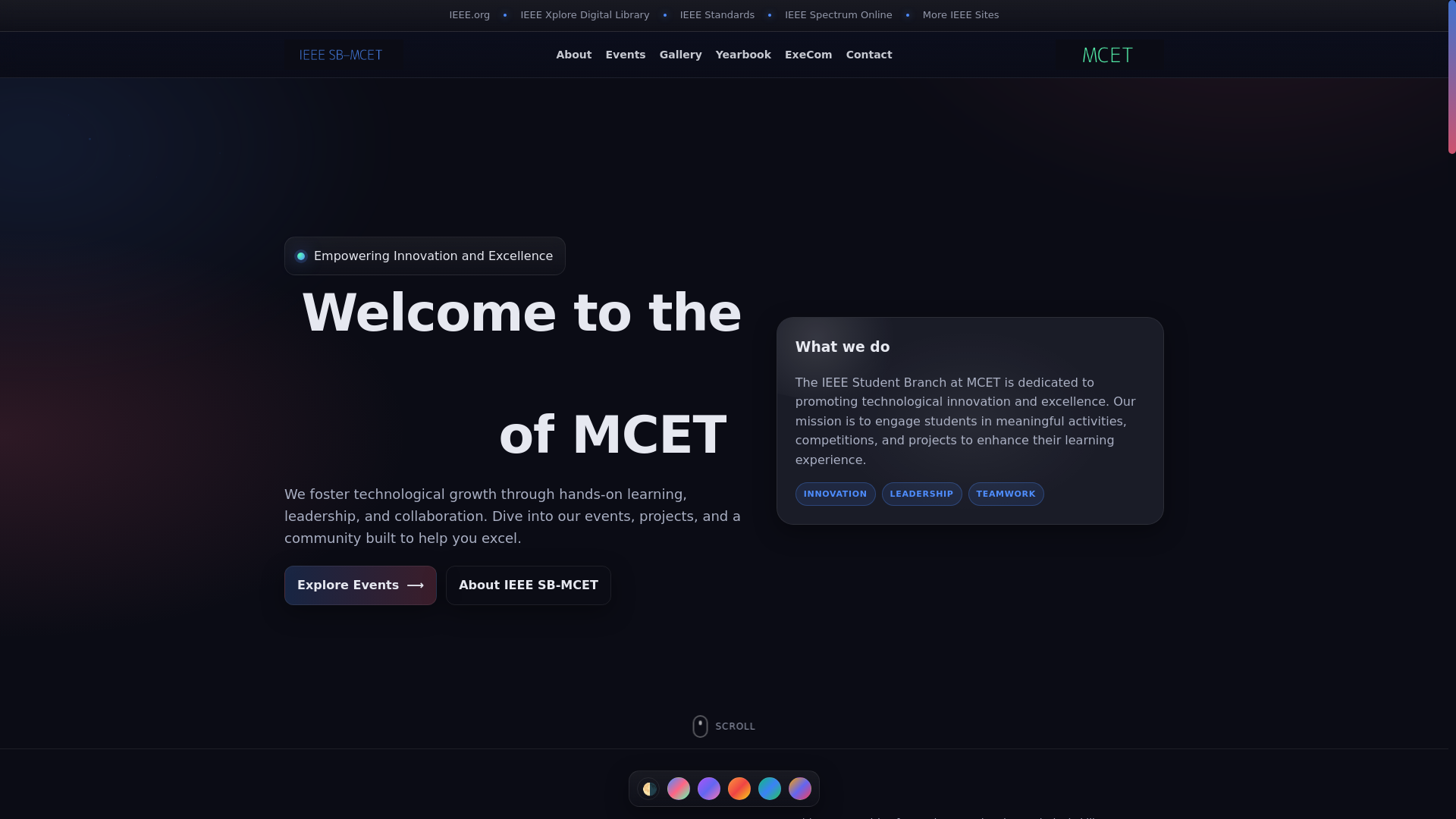 website screenshot of https://ieee-sbmcet.pages.dev/
