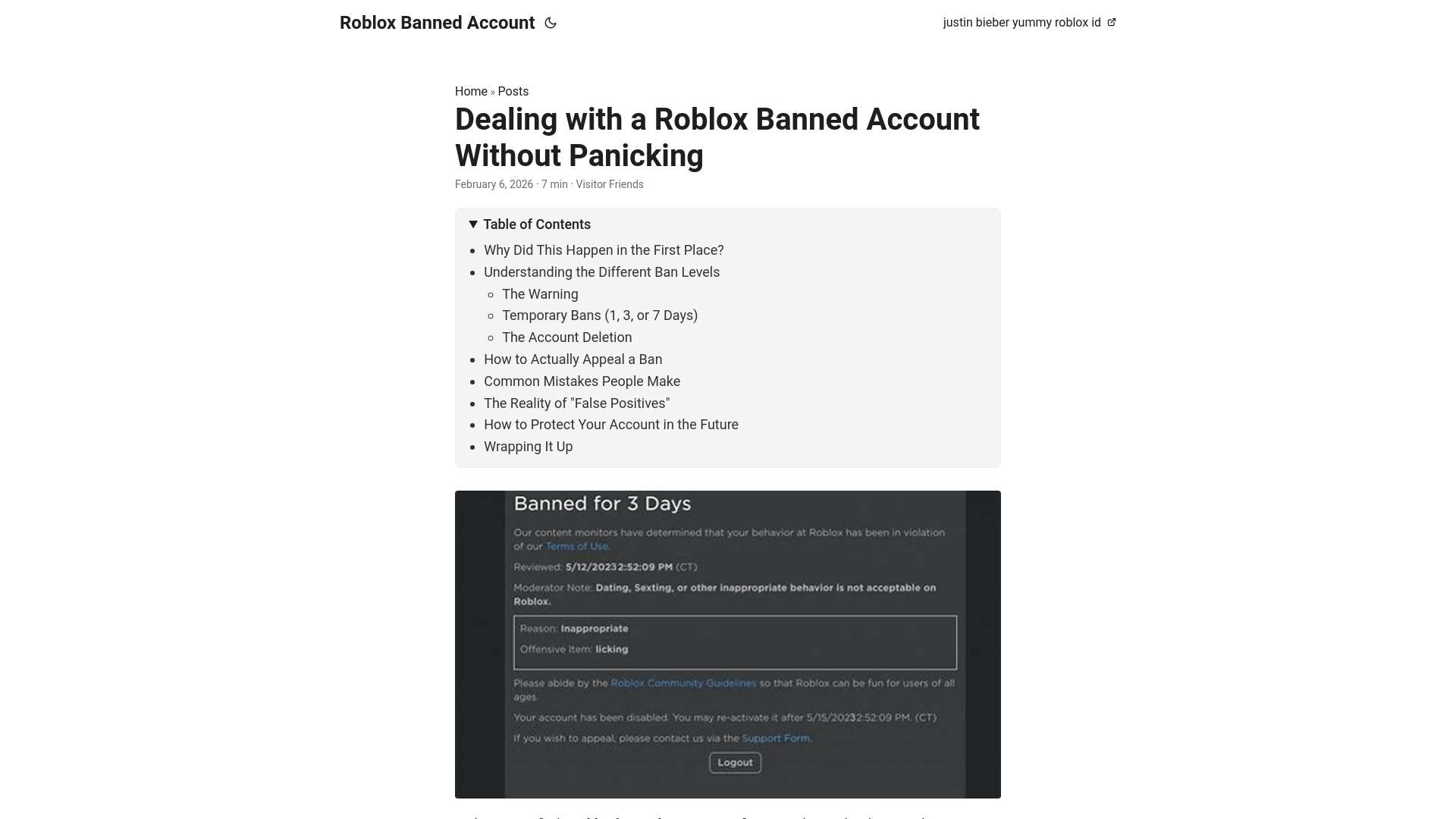 website screenshot of https://roblox-banned-account.pages.dev/