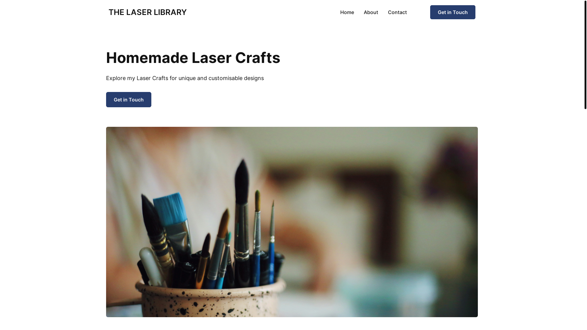 website screenshot of https://thelaserlibrary.com.au/