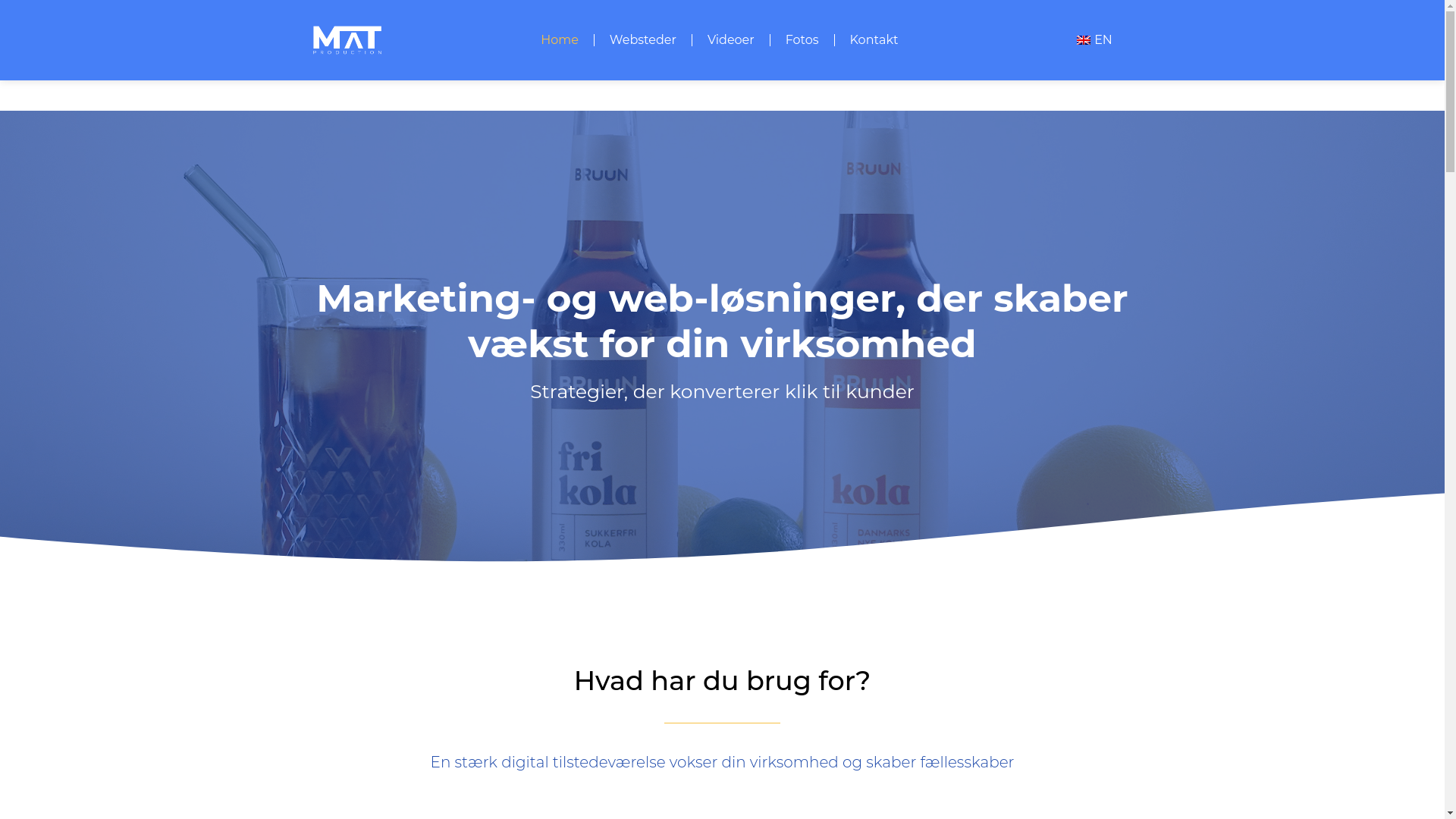 website screenshot of https://matproduction.eu/