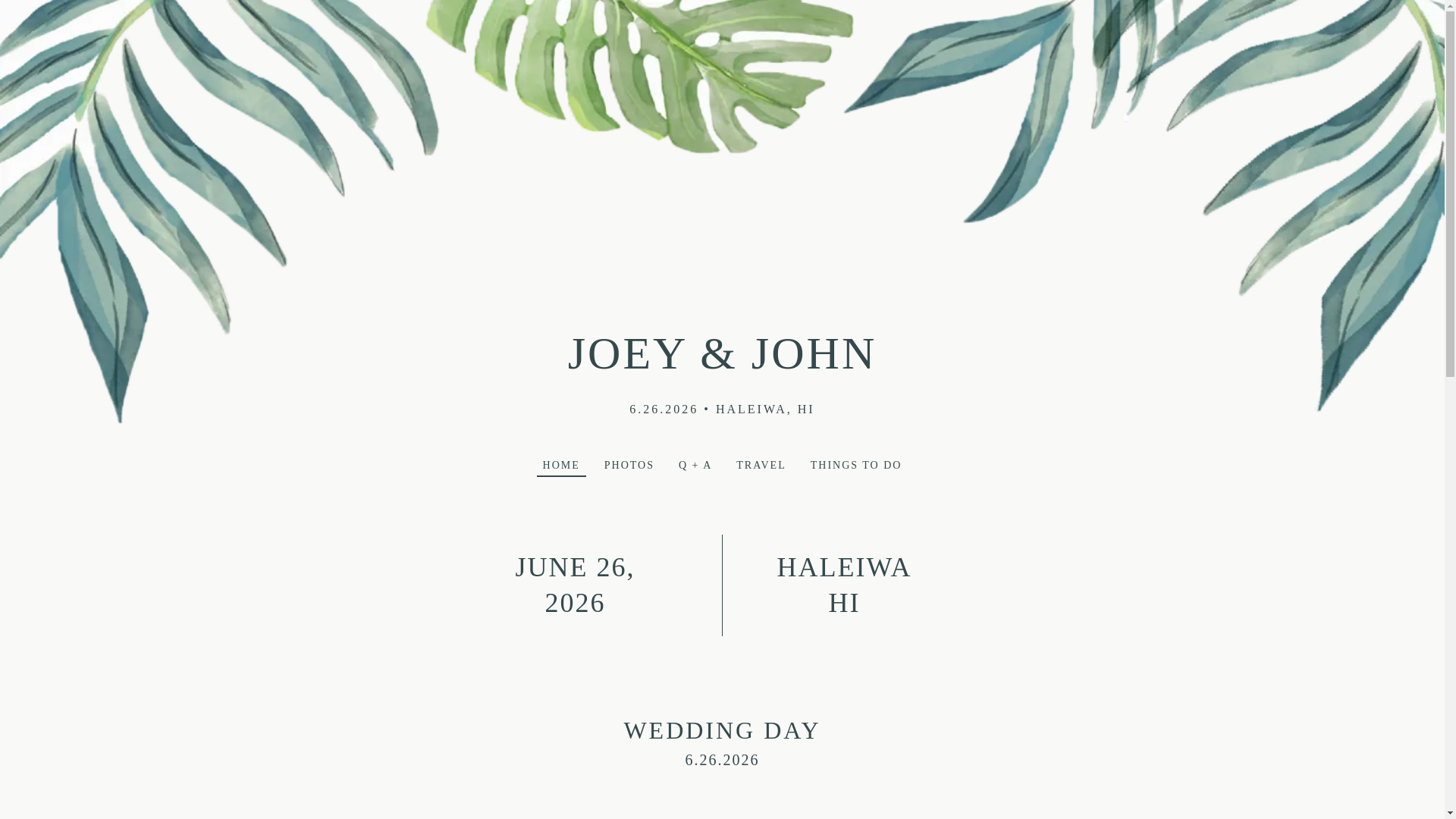 website screenshot of https://johnandjoeyonoahu.us/