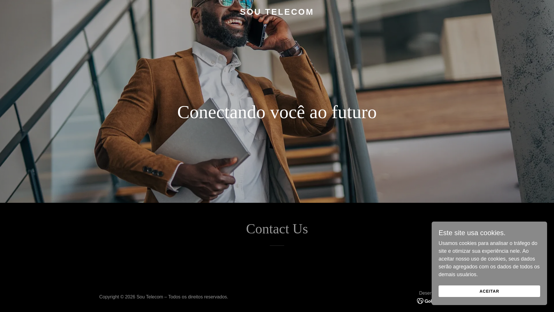 website screenshot of https://soutelecombr.com/