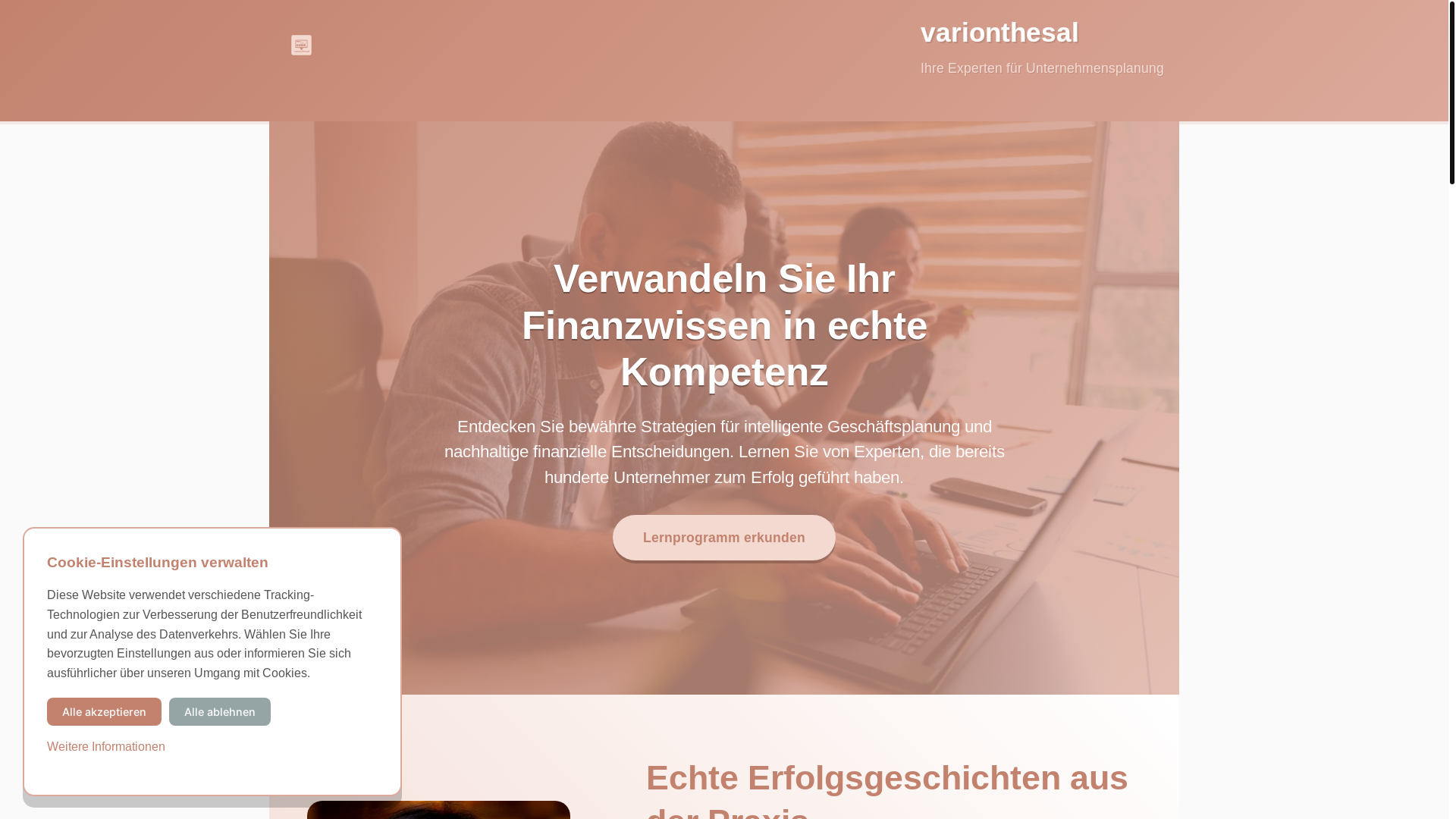 website screenshot of https://varionthesal.com/