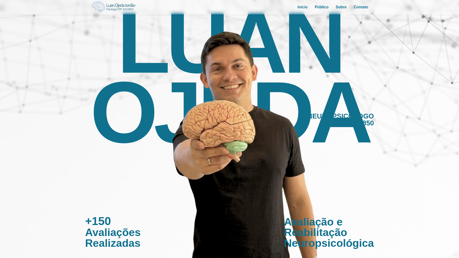 website screenshot of https://neuropsiluan.com.br/