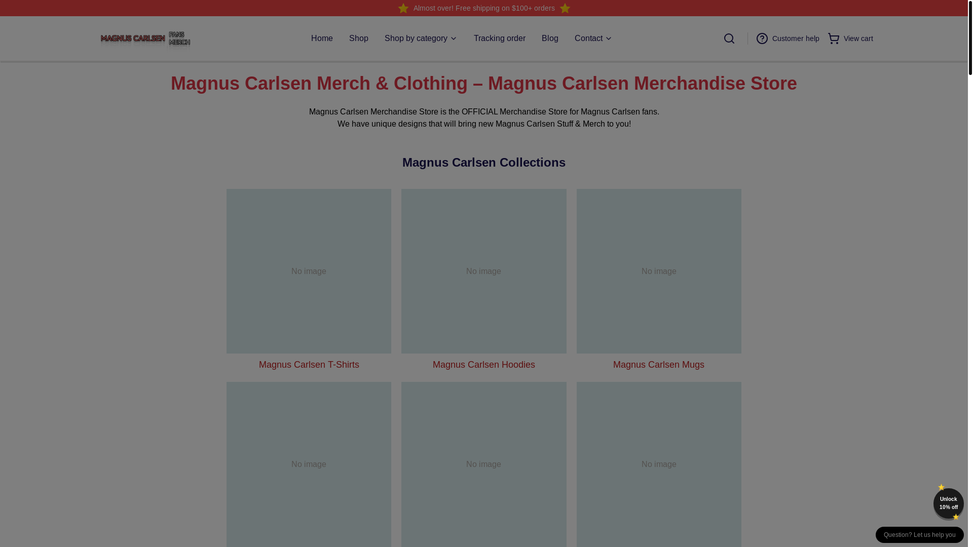 website screenshot of https://magnuscarlsen.shop/